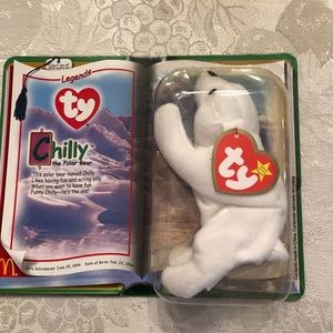 Chilly the Polar Bear. Teenie Beanie Baby